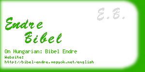 endre bibel business card
